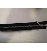 Zip kovový 18cm stříbrný, ozdobné zapínání