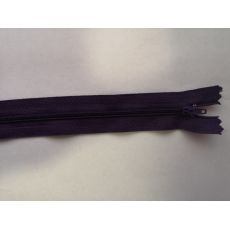 Zip spirálový 25cm  fialová nejtmavší