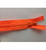 Zip kostěný 35cm neon oranžový