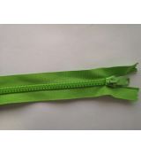 Zip kostěný 35cm světle zelený