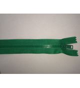 Zip kostěný 40cm zelená