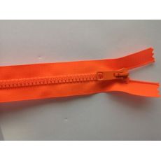 Zip kostěný 65cm neon růžový