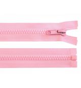 Zip kostěný 65cm  světlý  růžový  