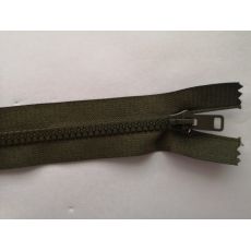 Zip kostěný 50cm khaki