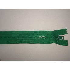 Zip kostěný 45cm  zelený  