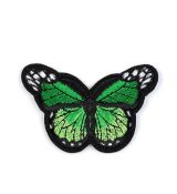 Nažehlovačka motýl tmavě zelený až zelený