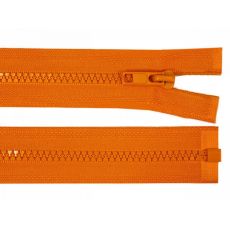 Zip kostěný 80cm oranžový