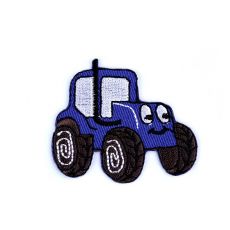 Nažehlovačka traktor tmavě modrý